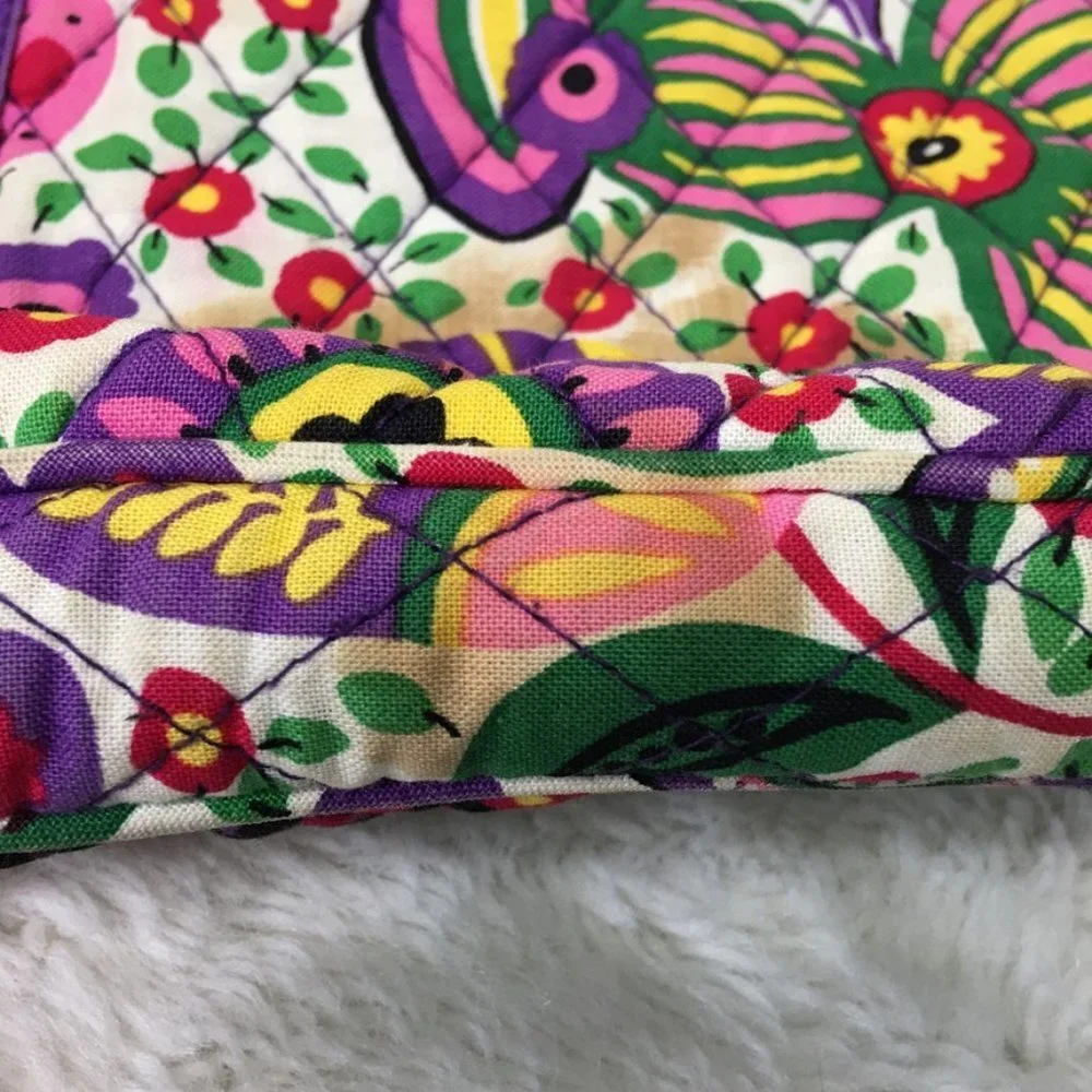 Vera Bradley Floral Multicolor Quilted Fabric Laptop Case Bag 11.5 x 16.5